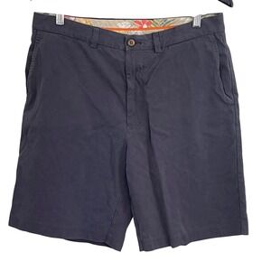 Tommy Bahama Men's 33 Blue Silk Blend Casual‎ Chino Shorts